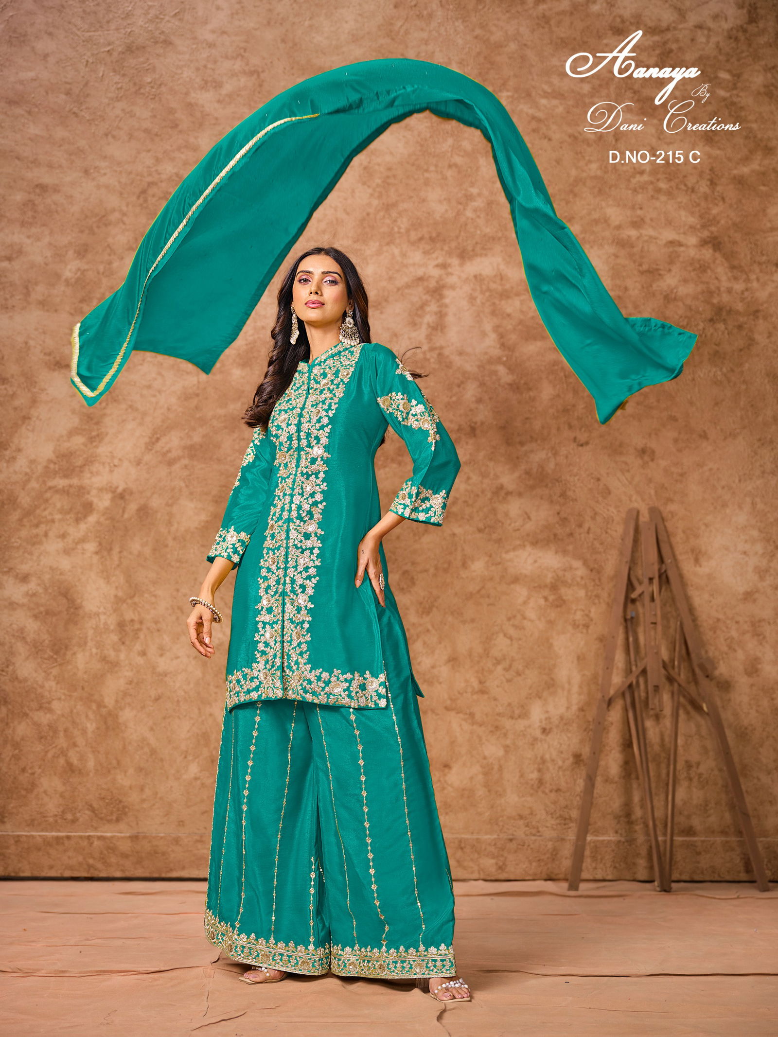 Aanaya Vol 215 By Dani Chinon Silk Designer Salwar Kameez Wholesale In India